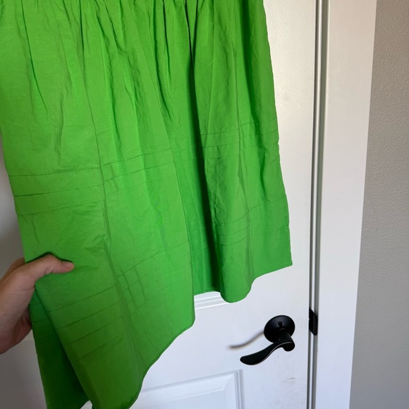 ZARA Green Pleated Babydoll Dress Bloggers Fav - Picture 6 of 6